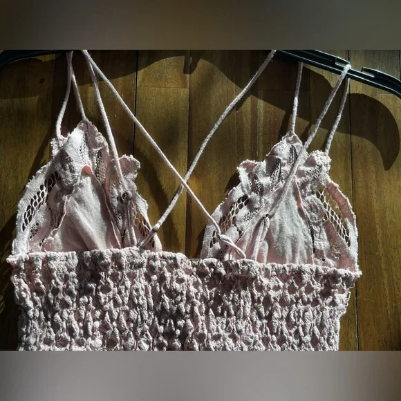 Free People One Adella Lace cami crop top - Picture 7 of 7